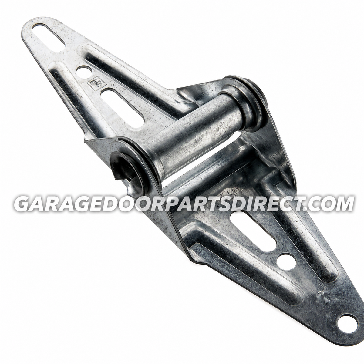 Light-duty #1 18-gauge replacement hinge for compatible sectional garage doors.