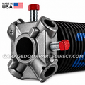 Professional left-wind garage door torsion spring with .2625 wire size (Blue), 2.00" inside diameter, and 33.00" length. High-quality replacement spring for residential and commercial garage doors.