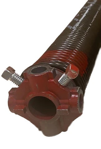 RW Garage Door Torsion Spring .2187 Wire Size (White) x 2.00” ID X 22.00 - Coated With Cones